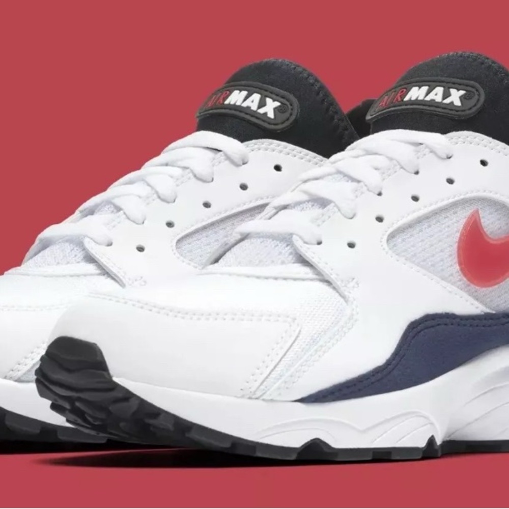 Nike Air Max 93 OG Retro 2018 White Habanero Red Blue RARE 306551-102 Sz 15